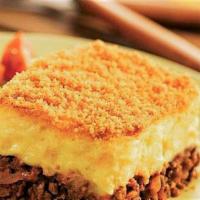 Hachi Parmentier  · homemade marinated and seasoned ground beef slow cooked topped by mash potatoes