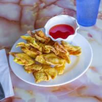 3. Crab Rangoon · 8 pieces. Comes with small sweet and sour sauce.

