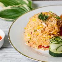 Primrose Fried Rice · Crispy chicken cutlets over fried rice with chefs secret sauce and housemade sweet and sour ...
