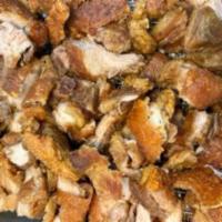 LECHON KAWALI ROUND (L)      · Crispy sliced pork belly  with brown sauce  2 lbs. 