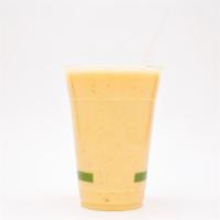 CASTAWAY SMOOTHIE · Coconut h2O, banana, pineapple, orange, dates, agave, vanilla