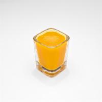 HOT SHOT 2oz.  · Lemon, ginger, honey, cayenne
Fires up digestion & metabolism clears sinuses.