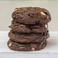 Chocolate Decadent Cookie · Loaded with milk, semi-sweet and white chocolate chips.