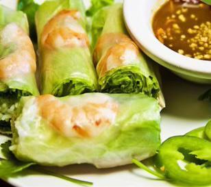 A2. Salad Rolls · Pork and shrimp or tofu.
(2 rolls)