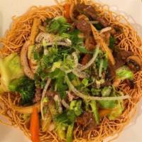 House Special Noodle · Beef, Shrimp, Squid, Carrots, Baby Corn, Celery, Bell Pepper, Mushroom, Onion,Broccoli
