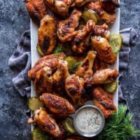 24 Pim Pam Wings Combo with 2 Ultimate Crispy Fries and 3 Soda · 12 pieces tossed in your choice of sauce, gluten free. Choice of honey chipotle, Buffalo sau...