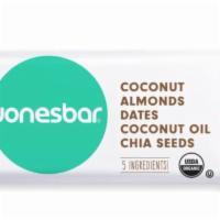 Coconut Jones Bars · Coconut, almonds, dates, coconut oil, chia seeds.