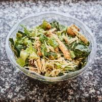 Chicken Caesar Salad · Grilled chicken, romaine lettuce, croutons, Parmesan cheese and creamy Caesar.