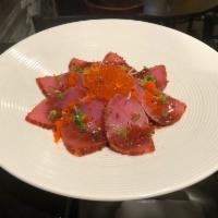 8 Pieces Pepper Tuna Tataki · Served raw or lightly seared. 