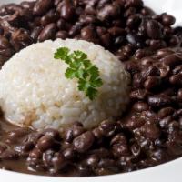 Rice and Beans · Organic jasmine brown rice served with your choice of organic navy or black beans.