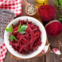 Gimmie Da' Beets ·  Diced beets made with olive oil, herbs, and spices. 