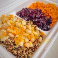Perfect Plate · Build your perfect plate. Rice or quinoa and beans  with a combination of 2 different sides.