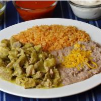 #14. Green Chile Plate · 