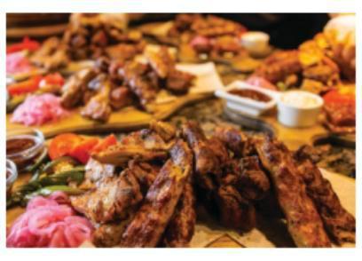Billy Bob’s Three Meat Plate · Choose three mega-portions of our delicious slow smoked meats and two homemade sides.