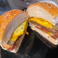 Egg Cheese Meat Sandwich · 2 Eggs with your choice of cheese and meat 
Available 7 am - 2 pm 