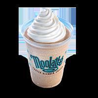 MooLatte · Coffee blended with creamy DQ vanilla soft serve and ice and garnished with whipped topping.