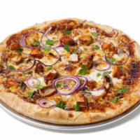 BBQ Chicken Pizza · Classic crust with chicken cutlet in bbq sauce and mozerella cheese
