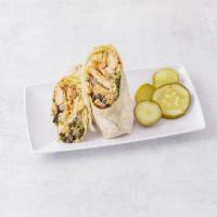 17. The Bistro Wrap · Marinated chicken breast, spinach. Mushrooms, onions and melted provolone cheese.