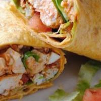 Fajita Wrap · Grilled chicken, jalapeno peppers, lettuce, tomatoes, onions and mayo. 