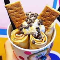 10. Mr. Coffee Rolled Ice Cream · Base: Coffee Flavor Ice Cream Base. Topping: Whipping Cream, Chocolate Chips, Graham Cracker...