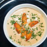 Bk Lobster Bisque  · Creamy tomato based soup served with chunk of lobster meat.