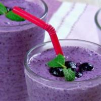 Summer Slam Smoothie · Banana, blueberry, peanut butter, protein and almond milk.