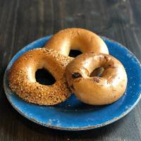 Bagel  · Lightly toasted warm bagel. Served with cream cheese or jelly.