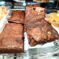 Brownie · Our yummy fudge brownie ! With or with out nuts! 