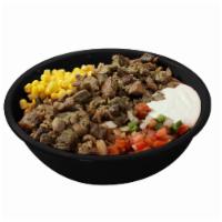 6. Rico Bowl  · Served with rice, beans, corn, sour cream and pico de gallo.