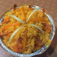 Arroz Con Camarones · Rice with shrimp. 