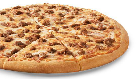 Classic Sausage Pizza · Large round pizza with Sausage.