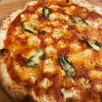 12″ Small Margherita Pie Pizza · Pomodoro, fresh mozzarella, basil. Gluten-free crust for an additional charge. 