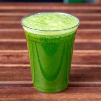 Electric Green Detox · Green apple, ginger, cucumber, spinach, lemon.