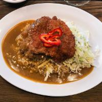 Curry Platter with Crispy Chicken · Panko-crusted chicken filets over brown rice with our rich Japanese-style savory curry sauce...