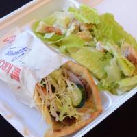 Gyros Wrap  · Mustard, mayo, lettuce, tomatoes, pickles, and onions. 