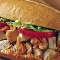 Chicken Filet Sub · Chicken with a long sandwich on a roll. 