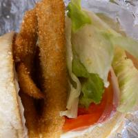 Fish Sandwich · Sandwich made with a piece of cut fish that is either fried, baked, or grilled. 
