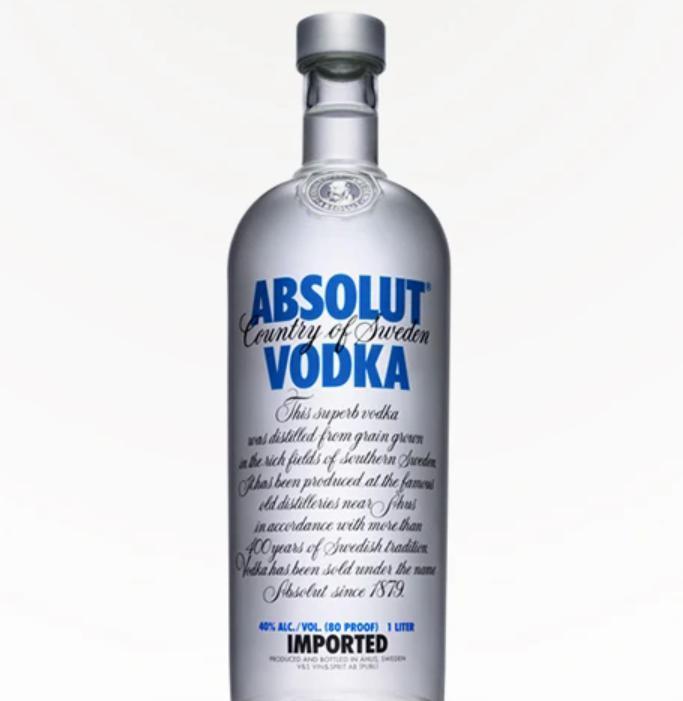 Absolut, 750 ml. Vodka · 40.0% alcohol by volume. Must be 21 to purchase.