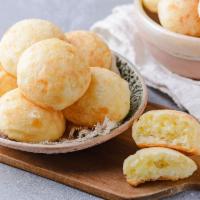 Pao De Queijo (Brazilian Cheese Bread) · Great for vegetarians. Traditional Brazilian cheese bread, Great with a nice cup of coffee.