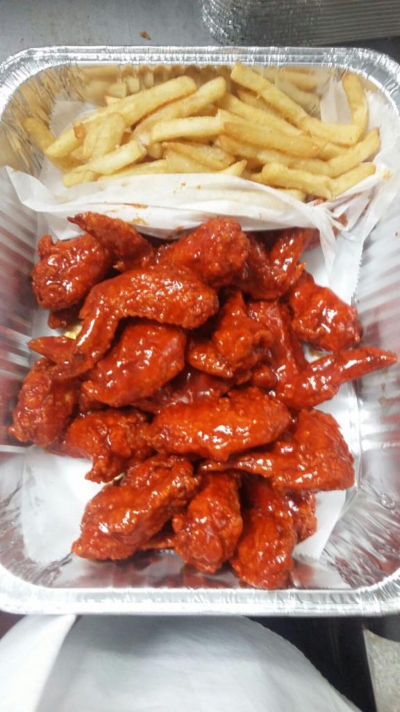 Buffalo 1/2 Wings with Fries · with fries