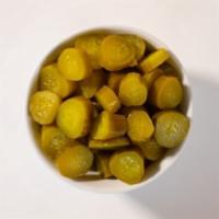Pickled Cucumbers (16 oz) · (vegan, nut free, flourless)