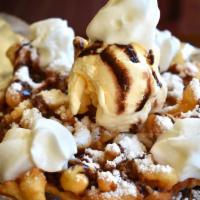 Funnel Cake Sundae · Funnel cake and ice cream just go together! Our classic Funnel cake topped with vanilla ice ...