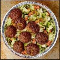 Falafel with Salad · PlEASE Tell US YOUR Choice OF Salad and Sauce(white sauce,hot sauce  barbecue sauce)in speci...