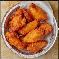 Chicken Wings with Fries · Chicken wings ( spicy and regular)