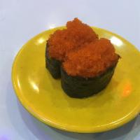 Masago Plate飞鱼子 · Flying fish roe and sushi rice.