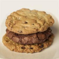 Large Cookies · Chocolate Chip, Oatmeal Raisin, or Flourless Chocolate Chip