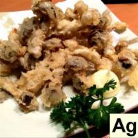 Ag5. Shimeji Karaage · Fried shimeji mushroom.
