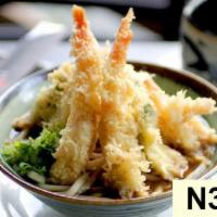 N3. Tempura Udon · Udon with tempura.