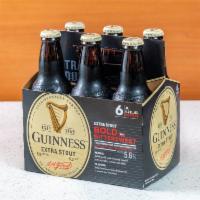 Guinness Extra stout ·  6 pk Bottle. Must be 21 to purchase.