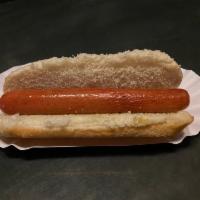 Beef Hot Dog · 100% Beef Hot Dog on soft bun